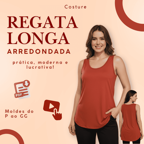 Costure Regata Longa Arredondada