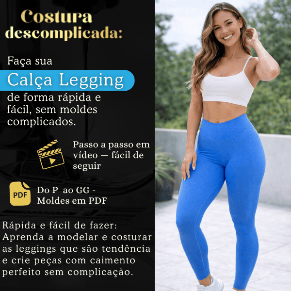 Legging com Ajuste Perfeito — P ao GG