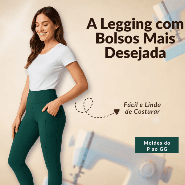 A Legging com Bolsos Mais Desejada - Fácil e Linda de Costurar